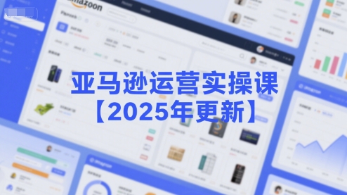 亚马逊运营实操课【2025年更新】主要内容包括亚马逊选品策略解析，选品重点方法、新品口诀必学等-辰风资源站