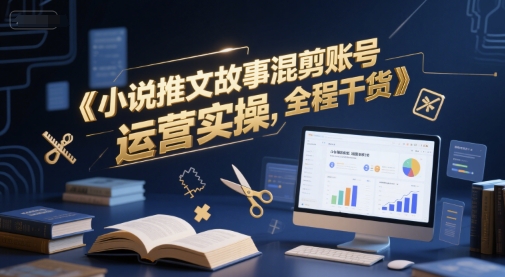 小说推文故事混剪账号运营实操，全程干货-辰风资源站