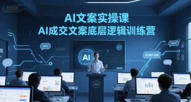 AI文案实操课，AI成交文案底层逻辑训练营-辰风资源站