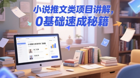 小说推文类项目讲解，0 基础速成秘籍-辰风资源站