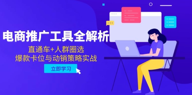 （14866期）电商推广工具全解析，直通车+人群圈选，爆款卡位与动销策略实战-辰风资源站