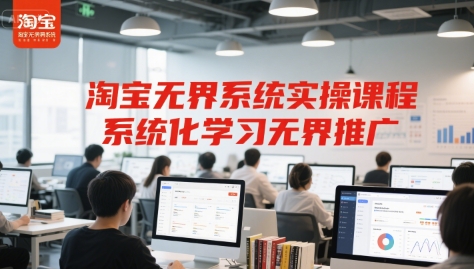 淘宝无界系统实操课程，系统化学习无界推广-辰风资源站