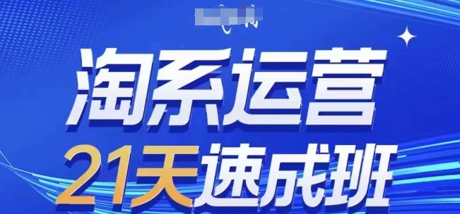 淘系运营21天速成班(更新24年12月)，0基础轻松搞定淘系运营，不做假把式-辰风资源站