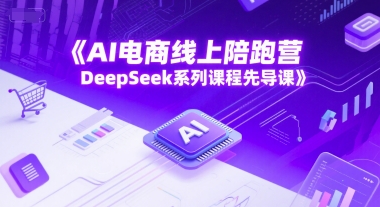 AI电商线上陪跑营，DeepSeek系列课程先导课-辰风资源站