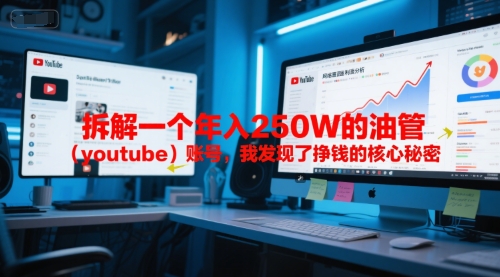 付费文章：拆解一个年入250W的油管（youtube）账号，我发现了挣钱的核心秘密-辰风资源站