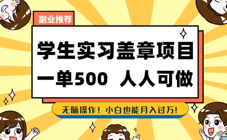 2025最新毕业生实习代挂，盖章项目，绿色可靠，人人可做，日入3张不成问题-辰风资源站