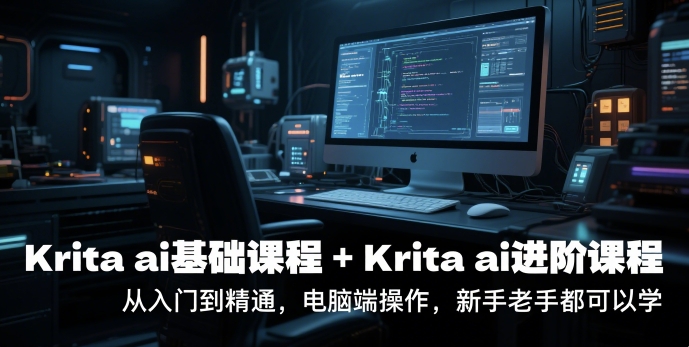 krita ai基础课程+Krita ai进阶课程，从入门到精通，电脑端操作，新手老手都可以学-辰风资源站