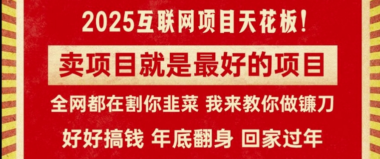 卖项目就是最好的项目，2025年互联网项目天花板-慕云辰风博客