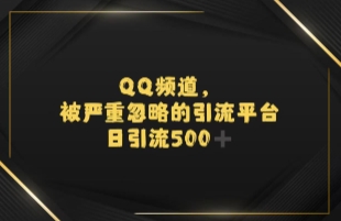 引流蓝海QQ频道，日引500+创业粉-辰风资源站