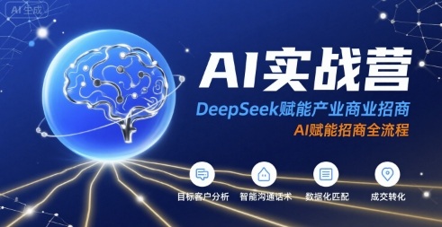 AI实战营：DeepSeek赋能产业商业招商，AI赋能招商全流程-辰风资源站