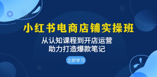 （13352期）小红书电商店铺实操班：从认知课程到开店运营，助力打造爆款笔记-慕云辰风博客