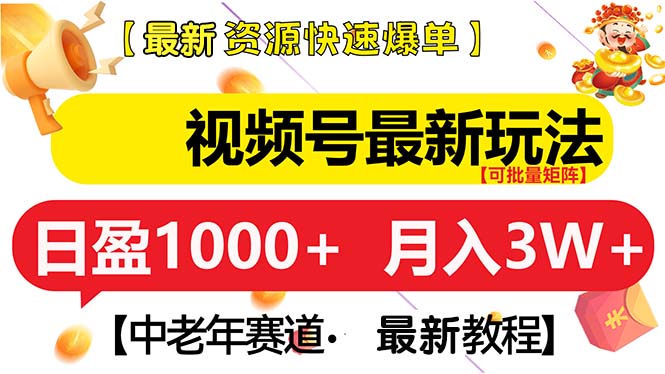 （13530期）视频号最新玩法 中老年赛道 月入3W+-慕云辰风博客