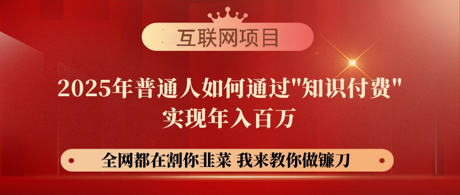 （14466期）【网创项目终点站-镰刀训练营超级IP合伙人】25年普通人如何通过“知识…-慕云辰风博客