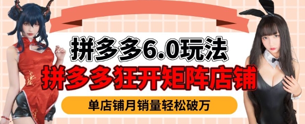 拼多多虚拟商品暴利6.0玩法，轻松实现月入过W-慕云辰风博客