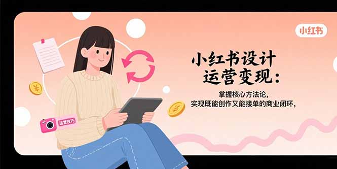 （15636期）小红书设计运营变现：掌握核心方法论，实现既能创作又能接单的商业闭环-辰风资源站