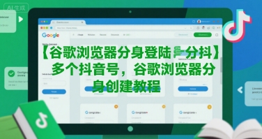谷歌浏览器分身登陆多个抖音号，谷歌浏览器分身创建教程-辰风资源站