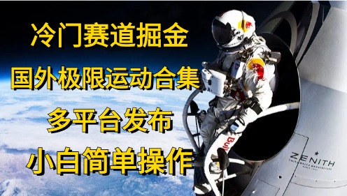 冷门赛道掘金，极限运动合集，多平台发布，小白简单操作-慕云辰风博客