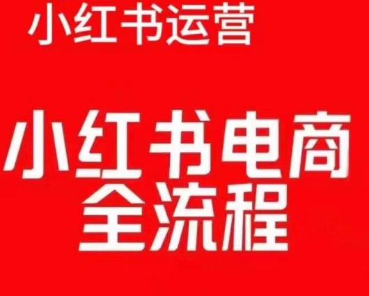 红薯电商实操课，小红书电商全流程-辰风资源站