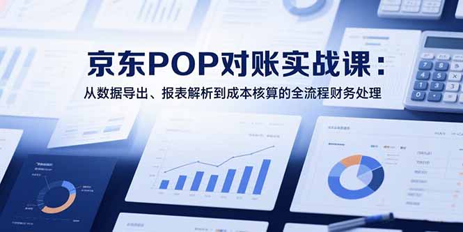 （15447期）2025京东POP对账实战课：从数据导出、报表解析到成本核算的全流程财务处理-辰风资源站