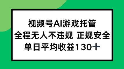 2025最新AI挂机任务，全程无人不违规，操作简单，单日平均收益130+-辰风资源站