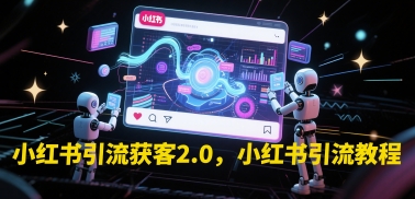 小红书引流获客2.0，小红书引流教程-辰风资源站