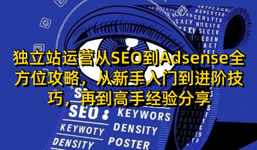 独立站运营从SEO到Adsense全方位攻略，从新手入门到进阶技巧，再到高手经验分享-慕云辰风博客