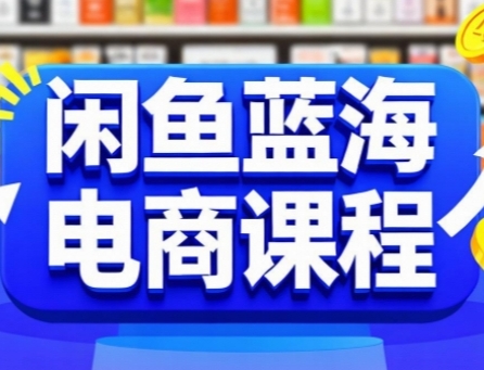 闲鱼蓝海电商课程，手把手助你快速上手，轻松实现闲鱼稳定盈利-辰风资源站