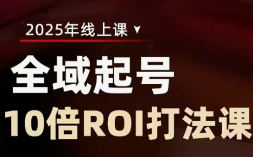 2025全域起号10倍ROI打法课，助你提升直播间的投资回报率-慕云辰风博客