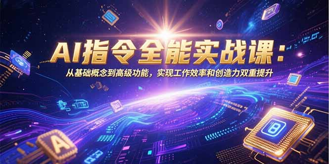 （15455期）AI指令全能实战课：从基础概念到高级功能，实现工作效率和创造力双重提升-辰风资源站
