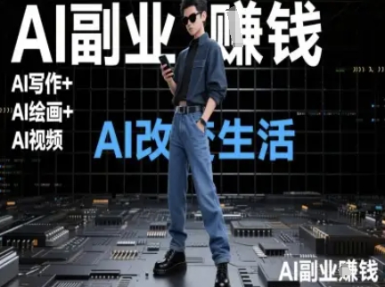 AI改变生活（Ai写作+AI绘画+Ai视频），AI副业挣钱-辰风资源站