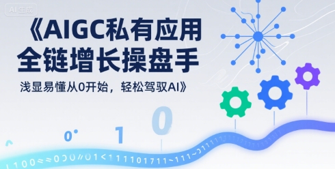 AIGC私有化应用全链增长操盘手，浅显易懂从0开始，轻松驾驭AI-辰风资源站