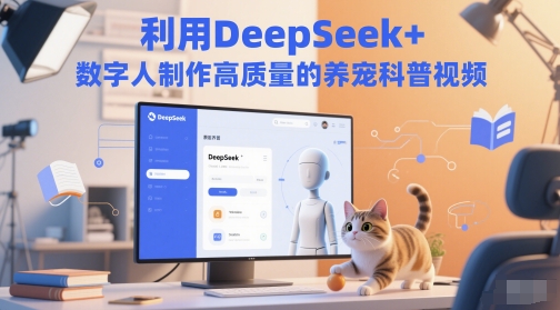 利用DeepSeek+数字人制作高质量的养宠科普视频-辰风资源站