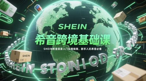 希音跨境基础课，SHEIN希音卖家入门实操指南，新手入坑希音必看-辰风资源站