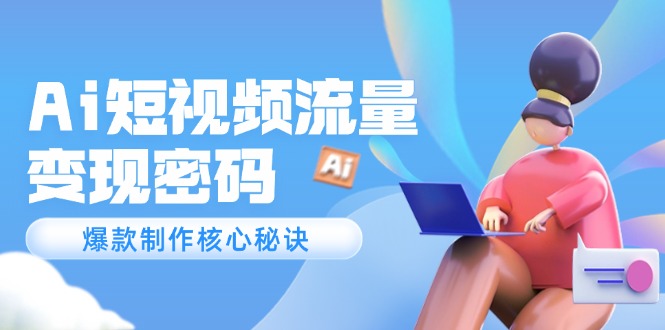 （14875期）Ai短视频流量密码，爆款制作核心秘诀，120万案例深度解析-辰风资源站