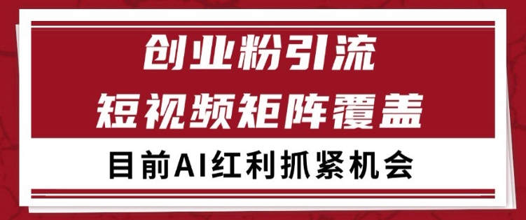 小红书某音创业赛道引流获客 自热矩阵日引200+【揭秘】-辰风资源站