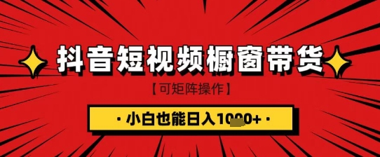 抖音短视频食品橱窗带货，小白轻松上手日入1k+【揭秘】-慕云辰风博客