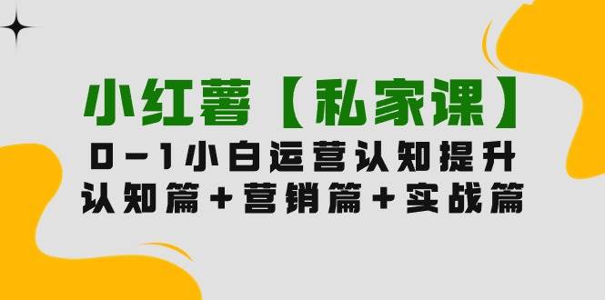 小红薯【私家课】0-1玩赚小红书内容营销，认知篇+营销篇+实战篇（11节课）-慕云辰风博客