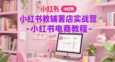小红书教辅薯店实战营-小红书电商教程-辰风资源站