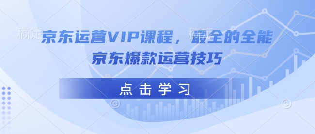 京东运营VIP课程，最全的全能京东爆款运营技巧-慕云辰风博客