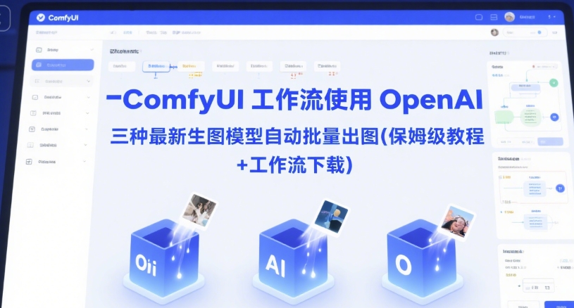 ComfyUI 工作流使用 OpenAI 三种最新生图模型自动批量出图(保姆级教程+工作流下载)-辰风资源站