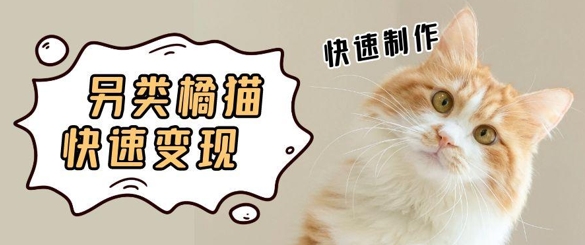 5个作品涨粉30W！AI+江湖橘猫视频制作，小白轻轻松松上手，条条爆款，条条变现，单日就能收益-辰风资源站