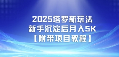 2025塔罗新玩法，新手沉淀后月入5K【附带项目教程】-辰风资源站