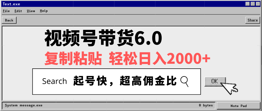 （14325期）视频号带货6.0，轻松日入2000+，起号快，复制粘贴即可，超高佣金比-辰风资源站