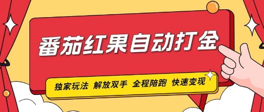 番茄红果独家玩法，单机50-100，可矩阵放大操作轻松，小白轻松上手!-慕云辰风博客