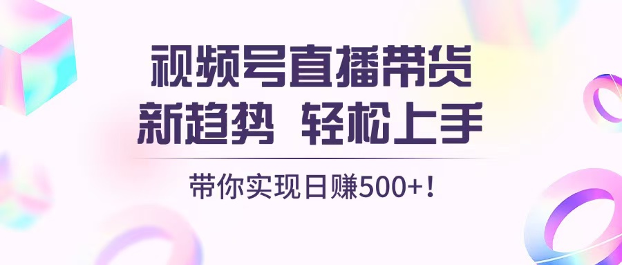 （13370期）视频号直播带货新趋势，轻松上手，带你实现日赚500+-慕云辰风博客