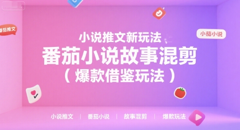 小说推文新玩法，番茄小说故事混剪（爆款借鉴玩法）-辰风资源站