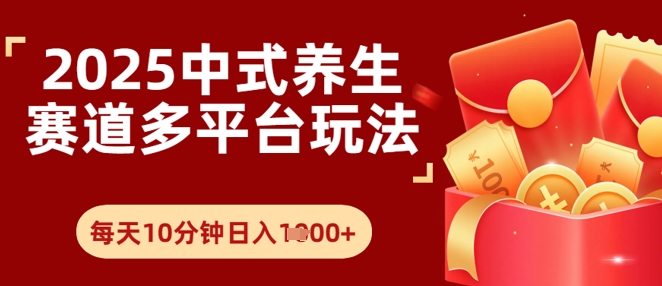 Deepseek+中式养生赛道，全网都在爆的项目，涨粉非常快-辰风资源站