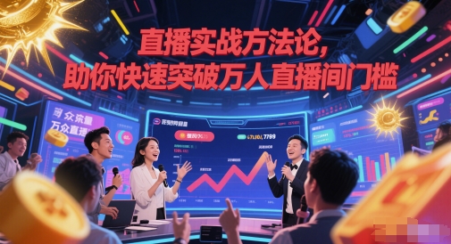 直播实战方法论，助你快速突破万人直播间门槛-辰风资源站