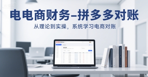 电商财务-拼多多对账，从理论到实操，系统学习电商对账-辰风资源站