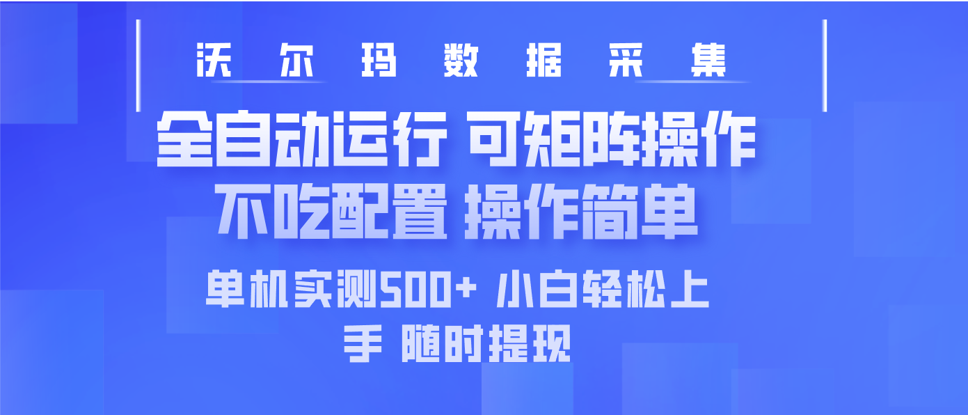 （14560期）最新沃尔玛平台采集 全自动运行 可矩阵单机实测500+ 操作简单-慕云辰风博客